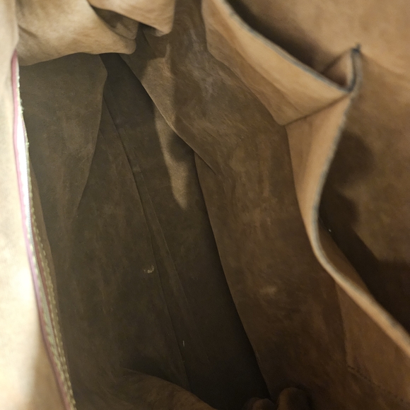 Large Monogramed Bag Blue Monogram Shoulder Bag - Picture 6 of 9